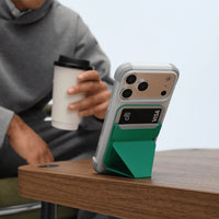 MOFT Color-blocking Snap Phone Case for iPhone 17 Pro Max - Misty Cove + Cement