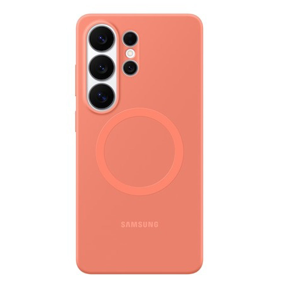 Samsung Silicone Magnet Case for Galaxy S26 Ultra - Coral Red