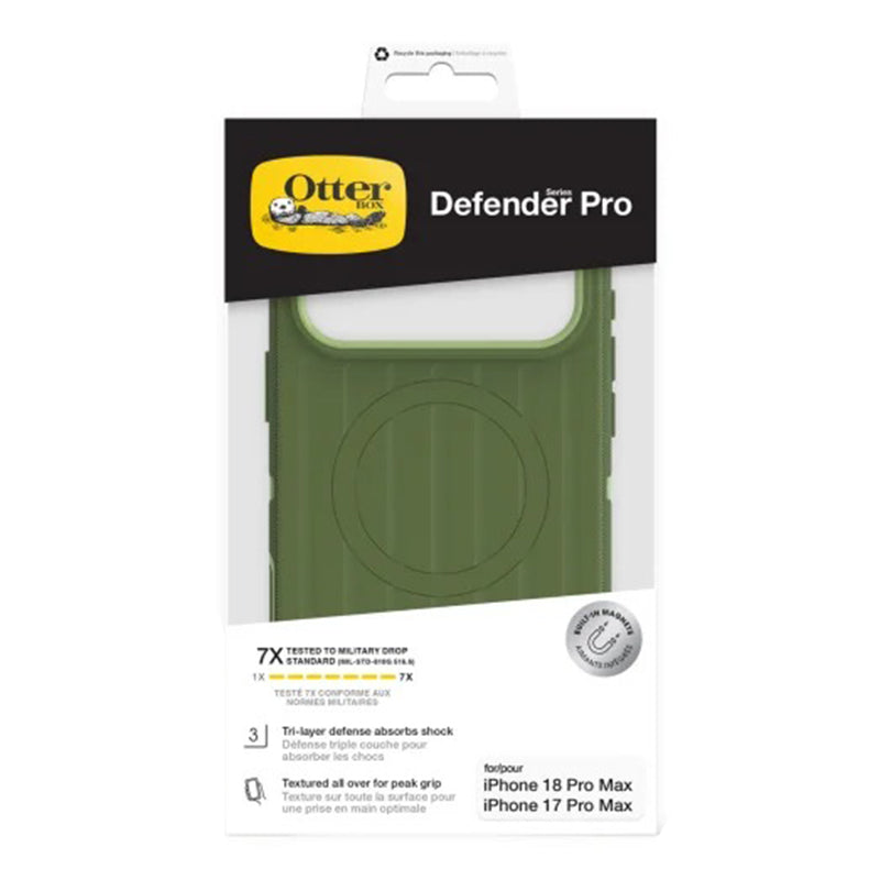 OtterBox Defender Pro MagSafe Case with Camera Control for iPhone 18 Pro Max/17 Pro Max Halfwise - Green