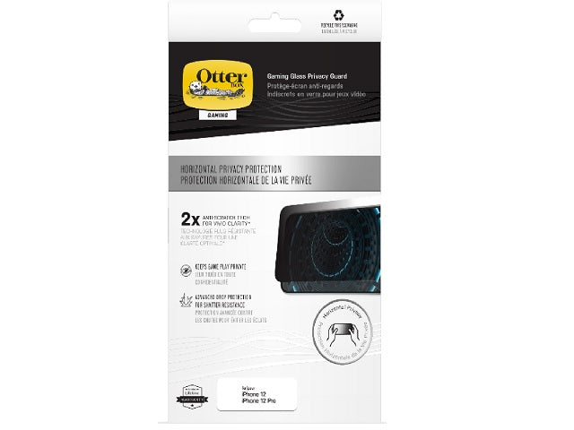 OtterBox Alpha Glass Privacy Gaming for iPhone 12/Pro