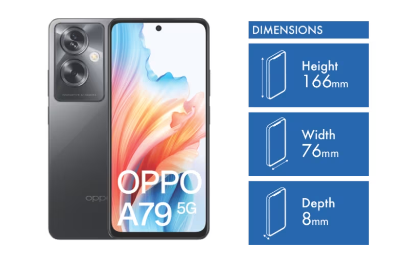 OPPO A79 5G 128GB Dual Sim - Mystery Black