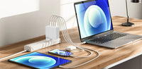 Thumbnail for Laser 100W PD GaN Charger - 4 Port USB-C and USB-A Fast Charging