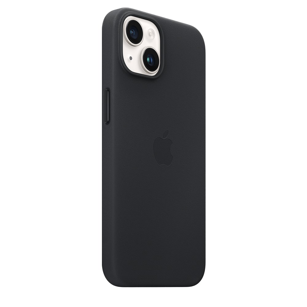 Apple Leather Case with Magsafe for iPhone 14 - Ink