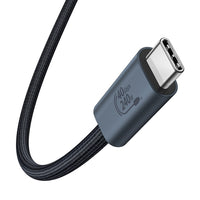 Thumbnail for Baseus Flash Series 2 USB4 Data Cable Type-C to Type-C 240W for iPhone 15 / 16 / 17 Series - Black