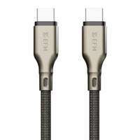 Thumbnail for EFM USB-C to USB-C 140W Pro Power and Data Cable with Aramid Fibre Reinforcement 2M - Black