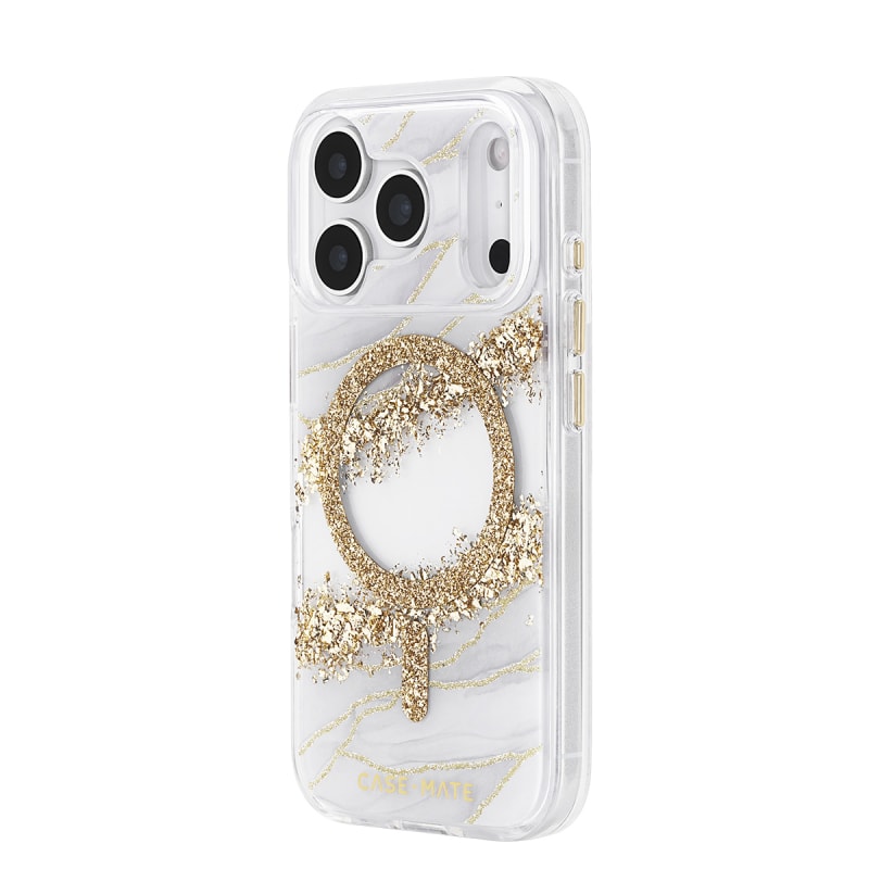 Case-Mate Karat Granite MagSafe Case for iPhone 17 Pro - Gold