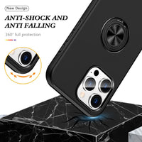 Thumbnail for Blacktech Slim Style Magnetic Ring Stand with Case for Samsung Galaxy S26 Ultra - Black