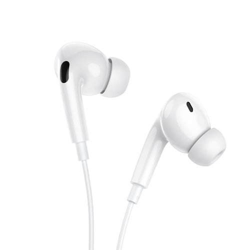 Hoco M111 Pro Plug And Play Primero Digital  Handsfree for iPhone - White