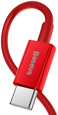 Thumbnail for Baseus Superior Series USB-C to Lightning 20W Fast Charging Cable Cord 2M - Red