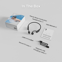 Thumbnail for 7Seven Bone Conduction Open Ear Swimming Running headphones - Black
