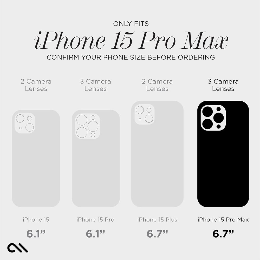 Case-Mate Soap Bubble MagSafe Case For iPhone 15 Pro Max - Iridescent