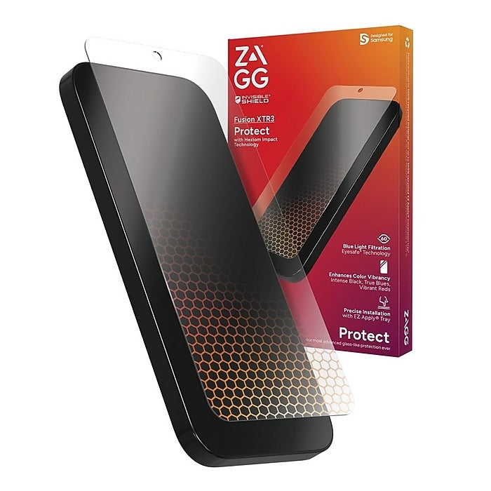 ZAGG invisibleShield Fusion XTR3 Anti-Glare Screen Protector for Samsung Galaxy S24 Plus