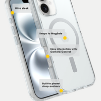 Thumbnail for OtterBox Symmetry Clear MagSafe Case for iPhone 16 Pro  - Stardust
