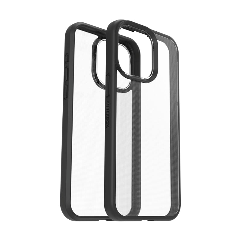 Otterbox React Case for iPhone 15 Pro Max - Clear/ Black Ctrystal