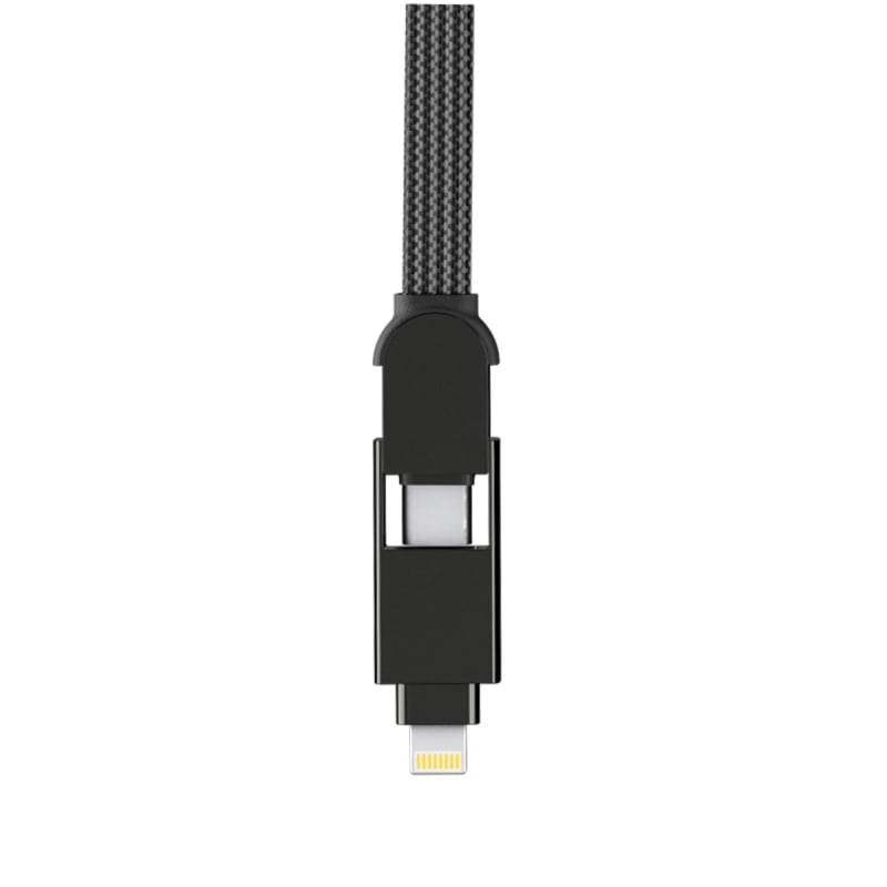 Rolling Square inCharge XL 100W 6 in 1 Travel Charging Cable 2M- Urban Black