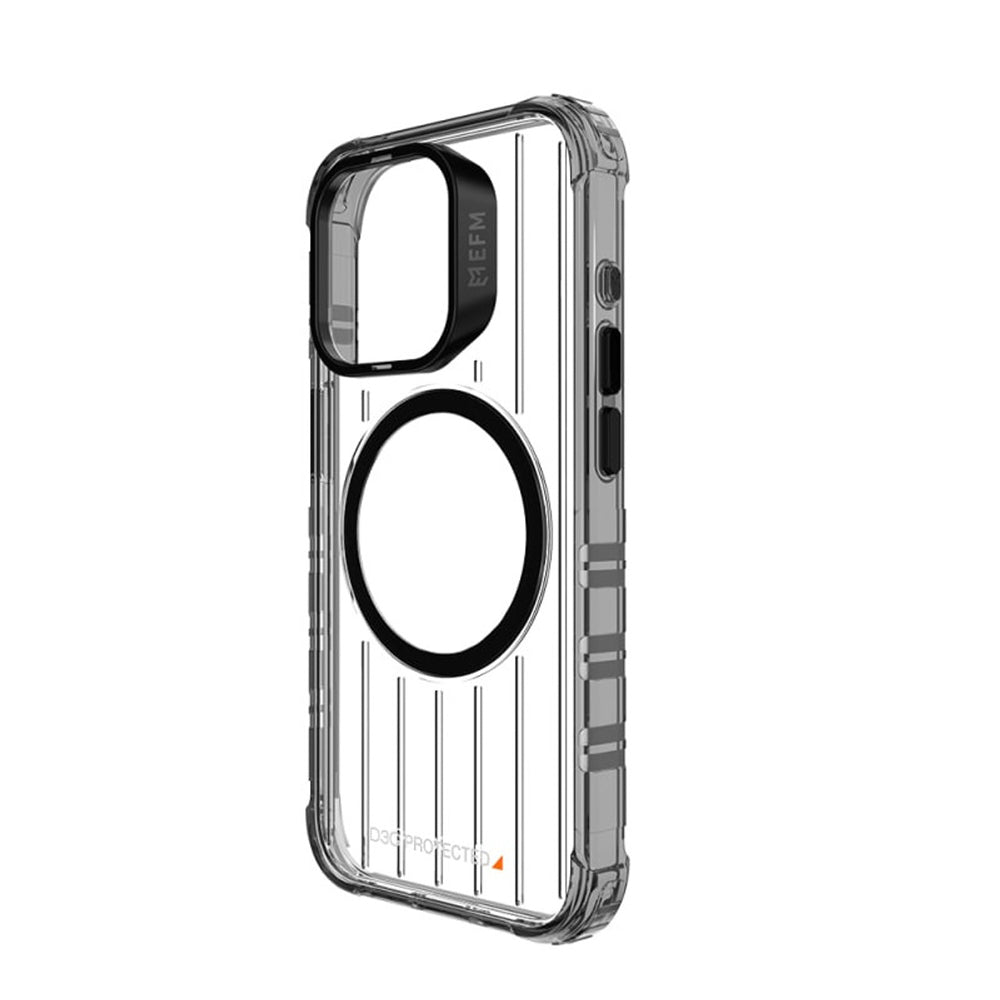 EFM Dakar D3O Case Armour iPhone 15 Pro - Clear/Black