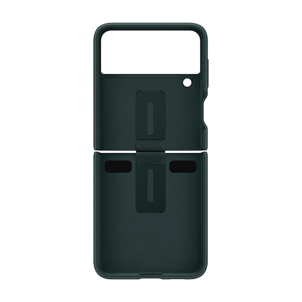 Samsung Silicone Cover With Ring for Galaxy Flip 3 - Dark Green
