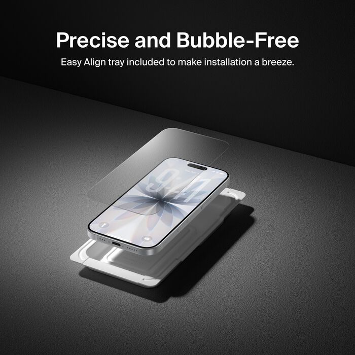 Belkin ScreenForce UltraGlass 2 Screen Protector for iPhone 17/ 16Pro - Clear