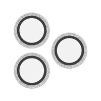 Thumbnail for ZAGG Luxury Camera Rings Silver Glitter for iPhone 16 Pro/ 16 Pro Max