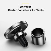 Thumbnail for Baseus Magnetic Car Mount for Dashboards and Air Outlets (Magsafe Compatible + Ring Included ) - Bla
