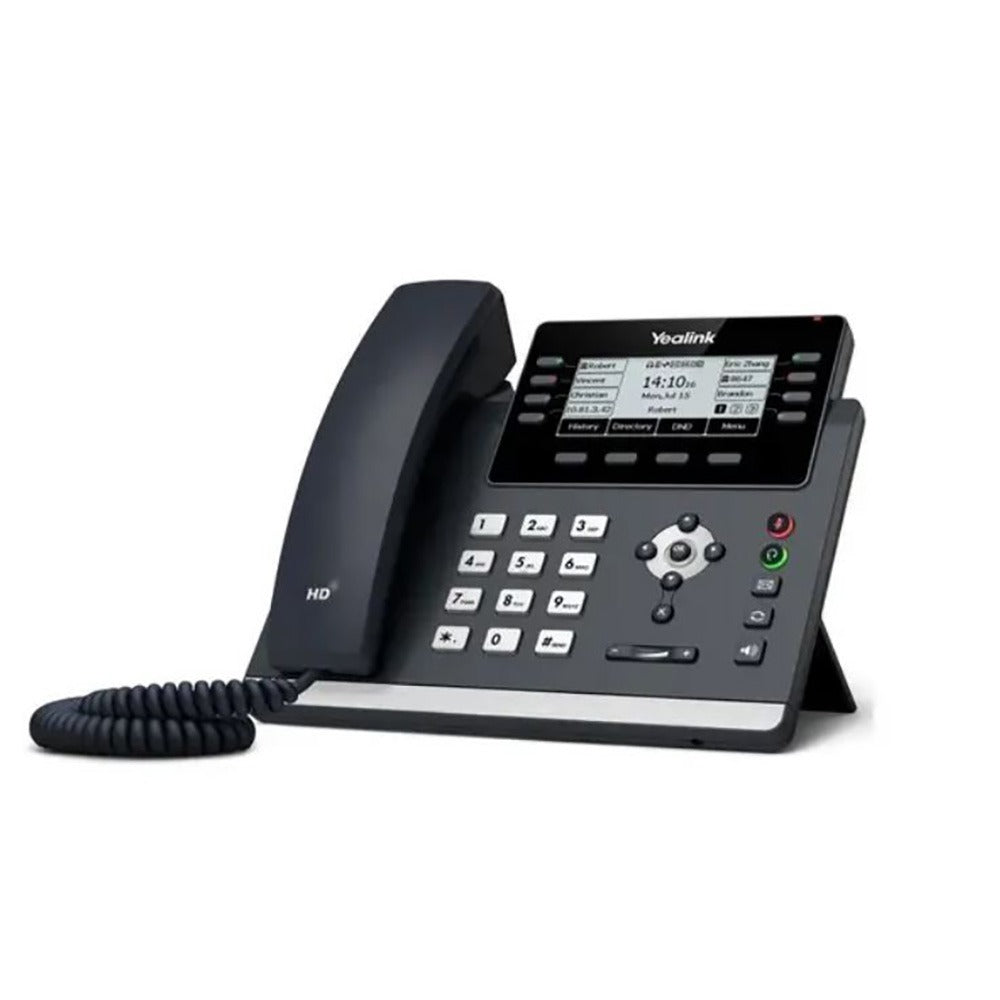 Yealink T43U 12 Line IP phone Dual USB Ports, POE Support, Wall Mountable, ( T42S )