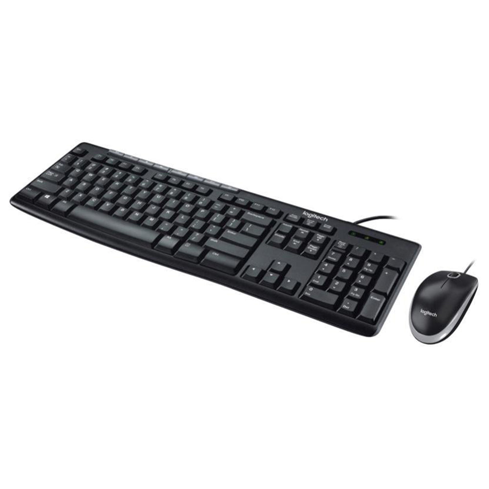 Logitech Wired Keyboard & Mouse Combo, Desktop MK200 - Black