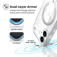 Thumbnail for Speck Presidio Clear Grip for iPhone 17 - Clear/Silver