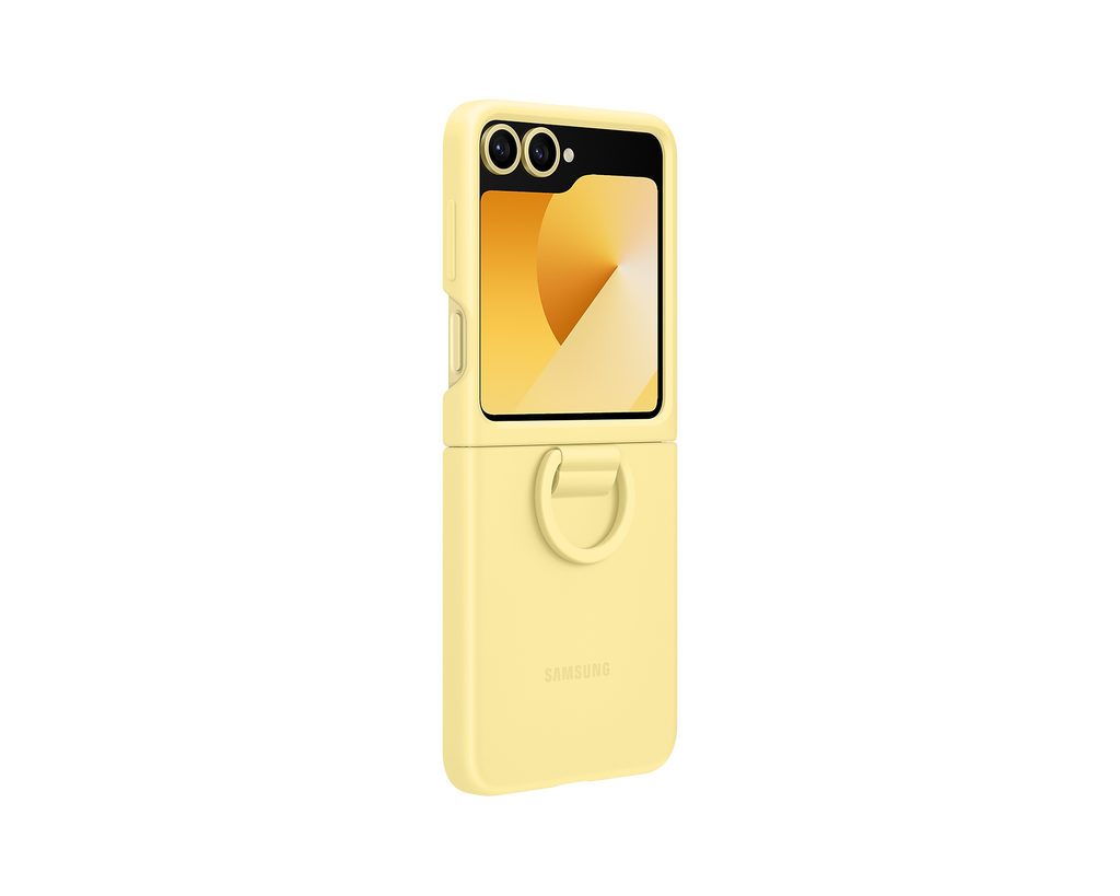 Samsung Silicone Ring Case for Galaxy Z Flip7FE / Flip6 - Yellow