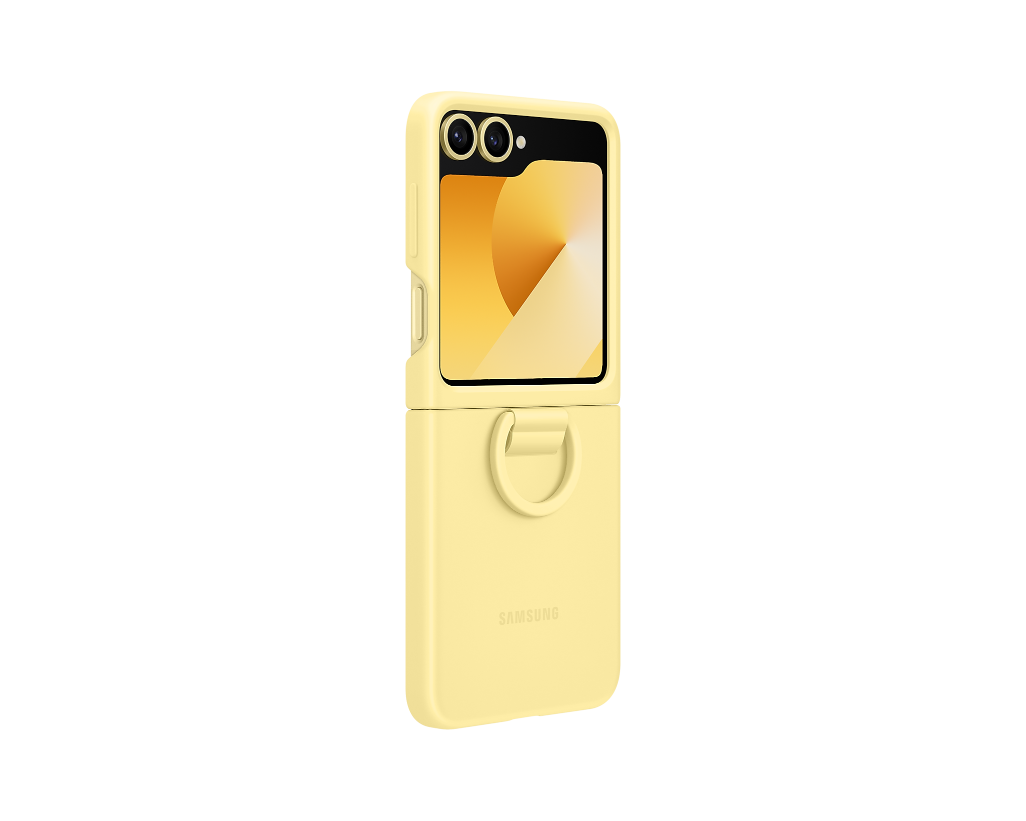 Samsung Silicone Ring Case for Galaxy Z Flip7FE / Flip6 - Yellow