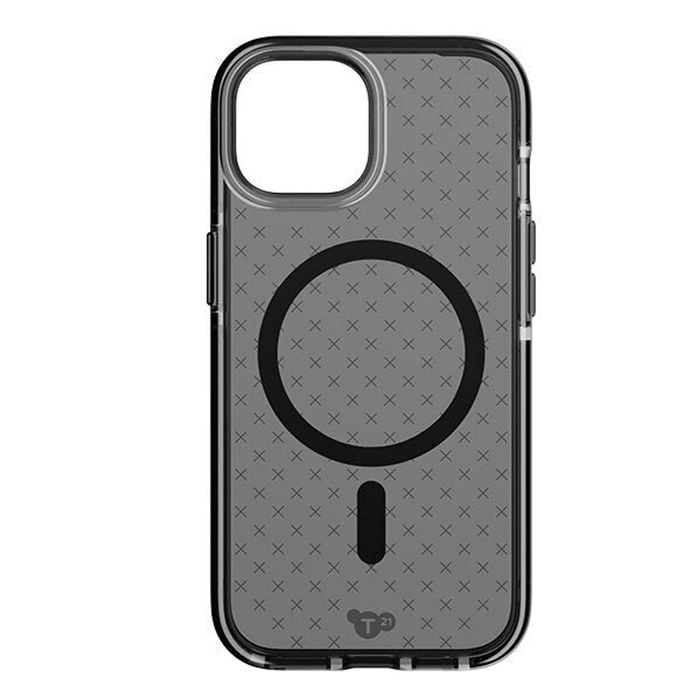 Tech21 Evo Check Apple iPhone 15 Pro Case MagSafe Compatible - Smokey/Black