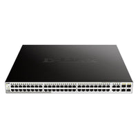 D-Link 52-Port Gigabit Smart Managed PoE Switch with 52 RJ45 ports - Black