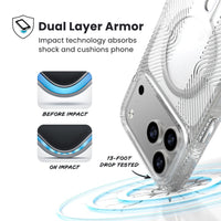 Thumbnail for Speck Presidio Clear Grip for iPhone 17 Pro Max - Clear/Silver