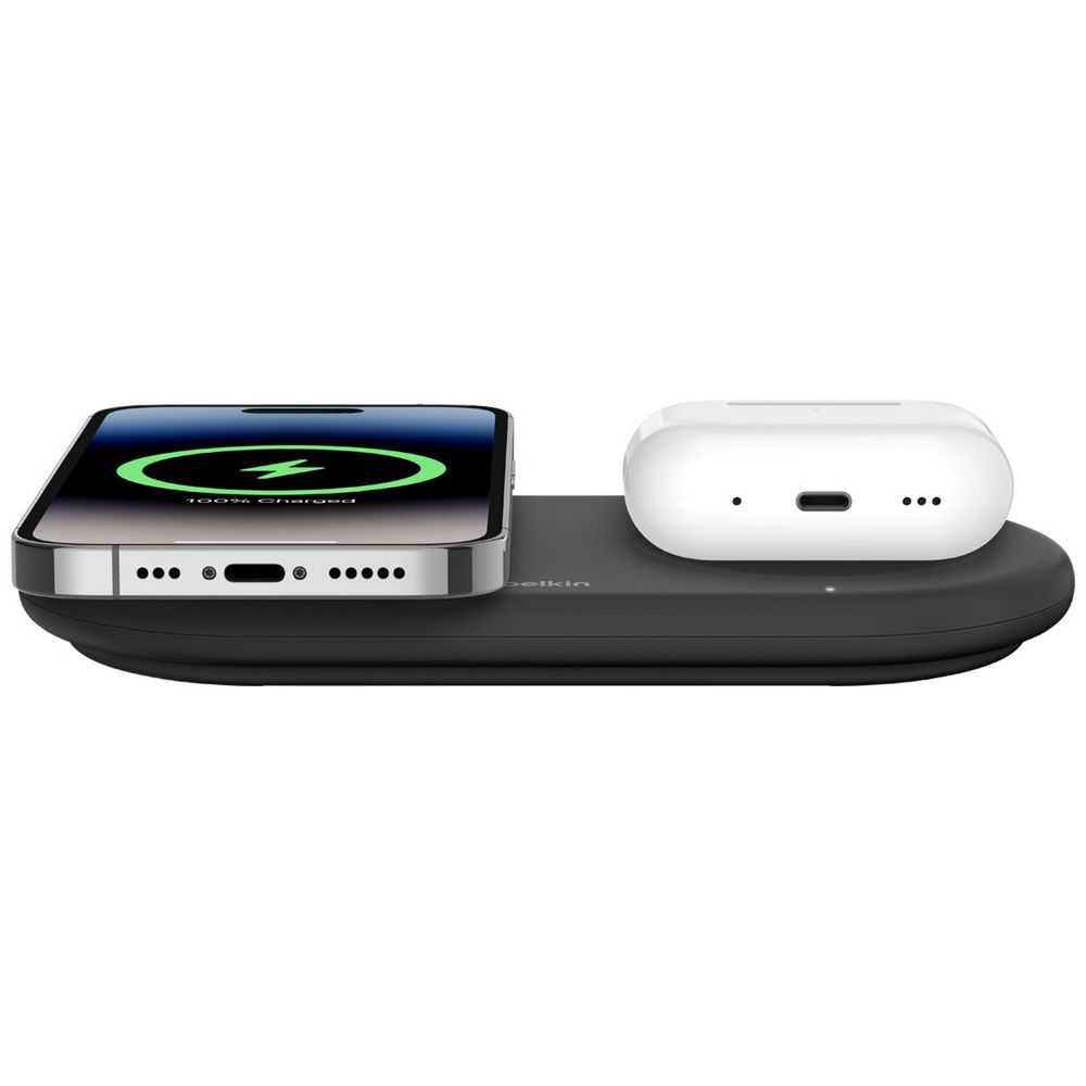 Belkin BoostCharge 10W Dual Wireless Charger 2x Pads - Black (includes AC Charger)