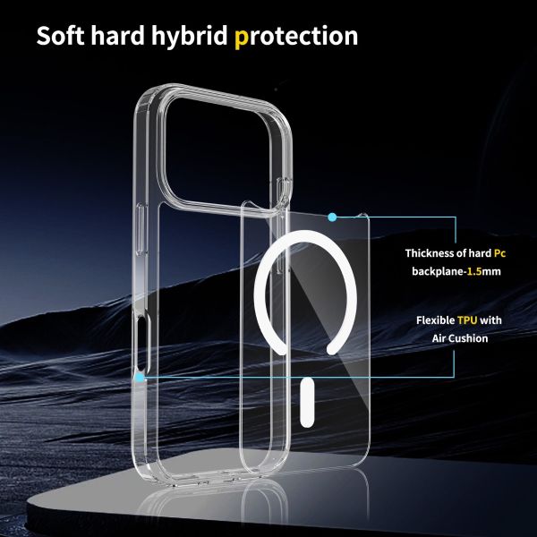 Blacktech MagSafe Case for Samsung Galaxy S26 Ultra - Clear