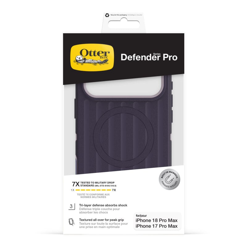 OtterBox Defender Pro Case for iPhone 18 Pro Max, 17 Pro Max - Purple