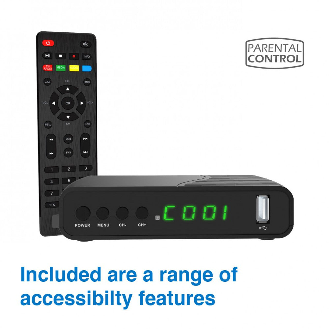 Laser Digital Set Top Box HD with USB Recording