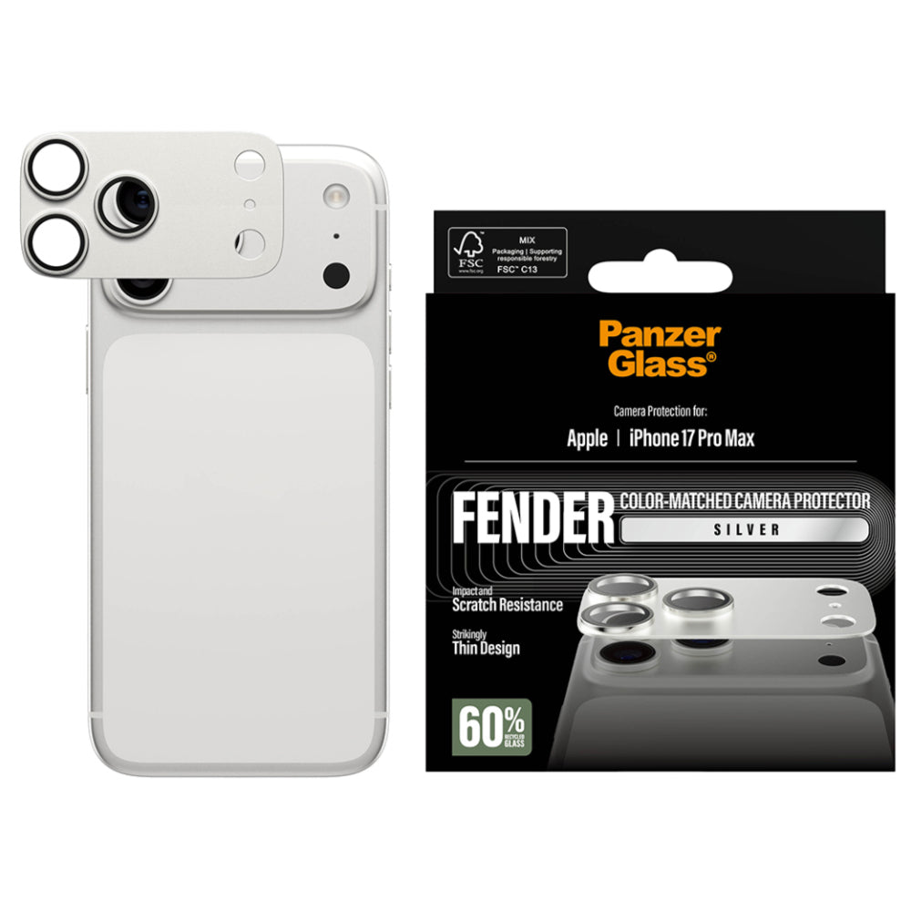 PanzerGlass Fender Camera Protector for iPhone 17 Pro Max - Silver