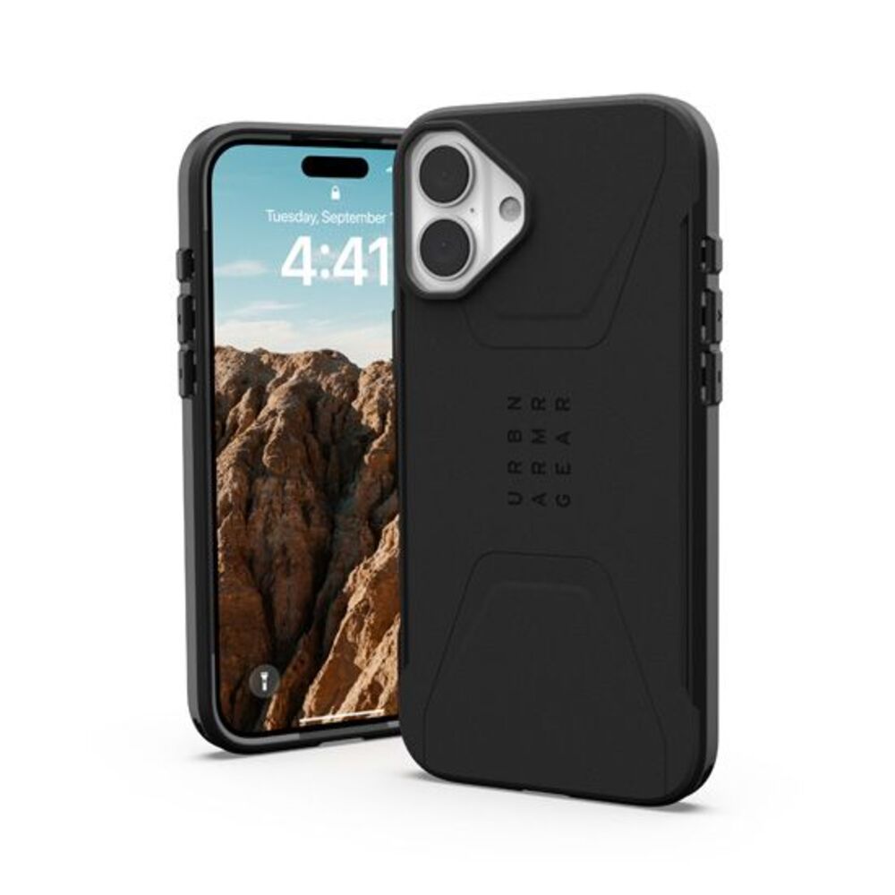 UAG Civilian Magsafe Back Case for iPhone 16 Plus - Black