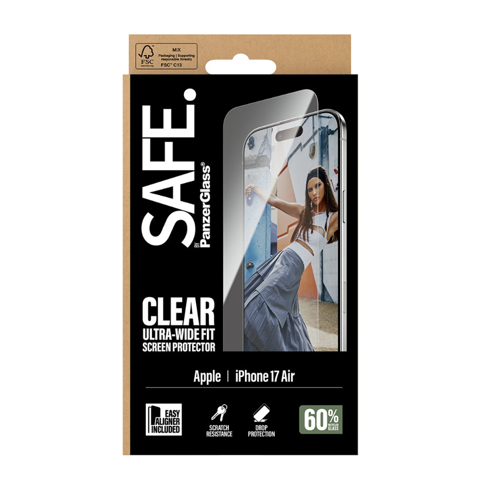 PanzerGlass SAFE by UltraWide Fit Screen Protector for iPhone Air