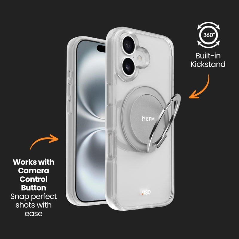 EFM Alta Case with D3O Bio for iPhone 16 - Clear