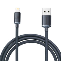 Thumbnail for Baseus Crystal Shine Series Fast Charging Data Cable USB to iP 2.4A 2m-Black