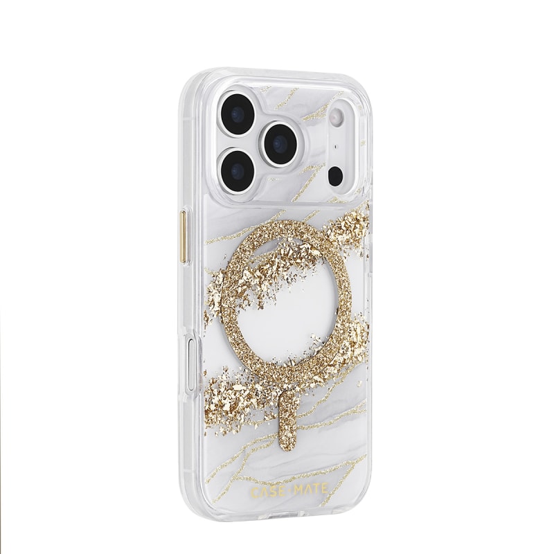 Case-Mate Karat Granite MagSafe Case for iPhone 17 Pro - Gold