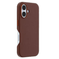 Thumbnail for OtterBox Symmetry MagSafe Cactus Leather Case for iPhone 16 Plus - Brown
