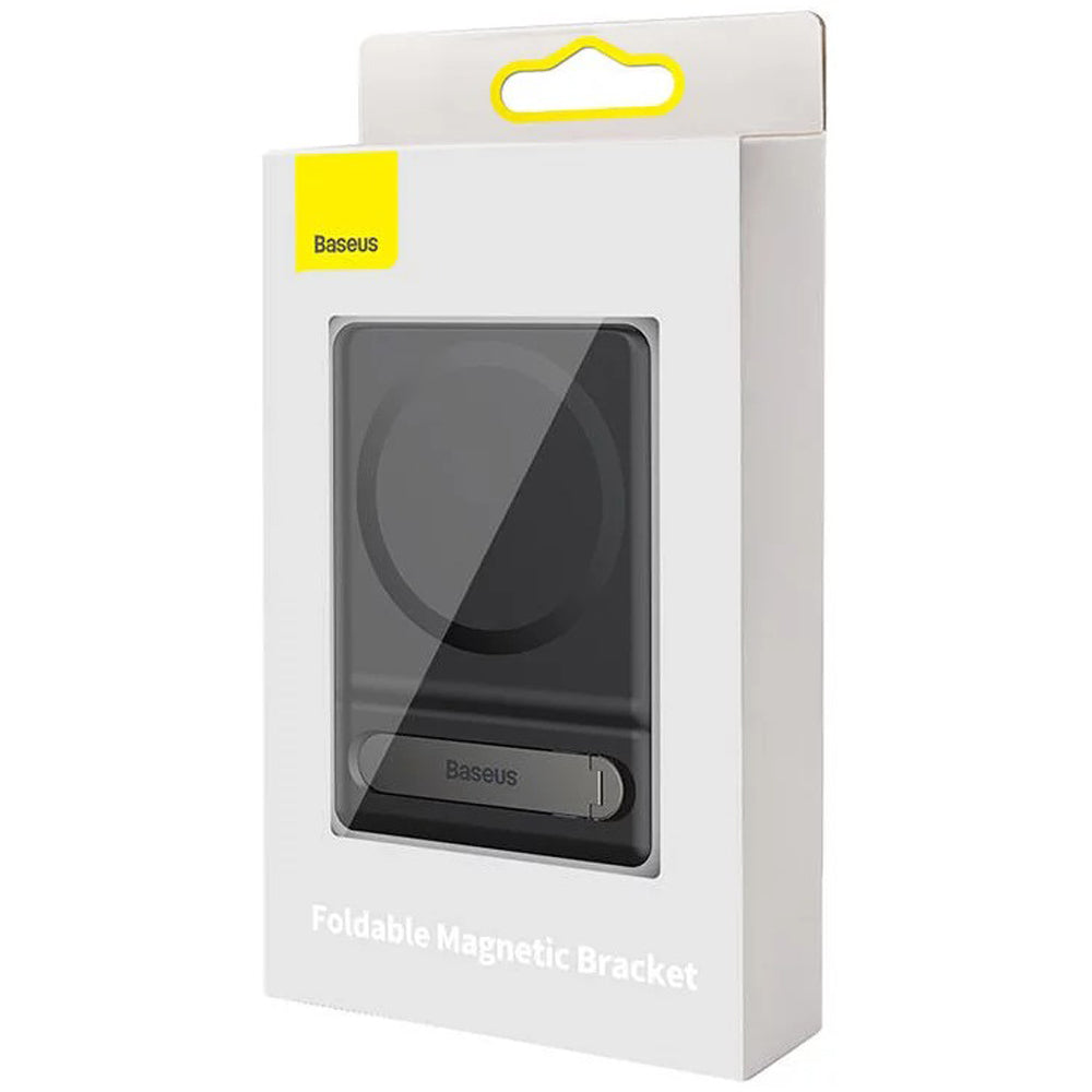 Baseus Foldable Magnetic Bracket Swivel Stand Holder for Iphone Magsafe - Black