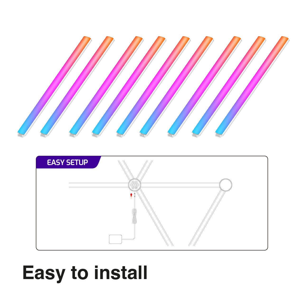 Laser Smart AmbiColour Light Bars RGB WiFi