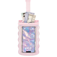 Case-Mate Wavy Waterproof Floating Pouch Large - Ballet Pink Twinkle