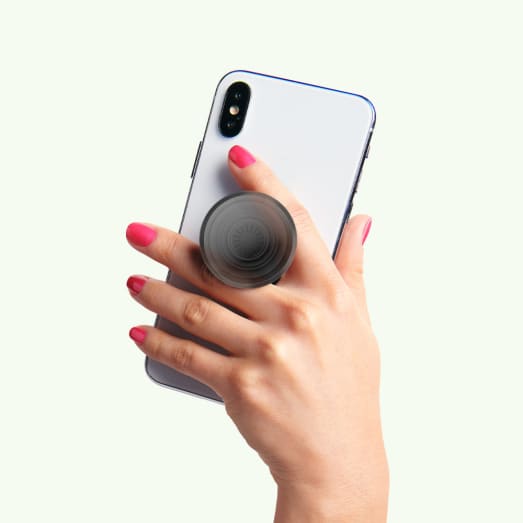 Popsockets PopGrip (Gen2)-Translucent Black Smoke