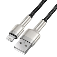 Thumbnail for Baseus Zinc Alloy Metal Cable USB-A to Lightning  1Meter (2.4A) - Black