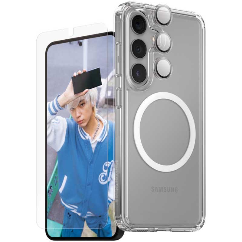 PanzerGlass Care Flagship 3-in-1 Bundle for Samsung GS25+ - Clear