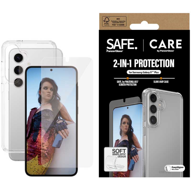 PanzerGlass Care Fashion 2-in-1 Bundle for Samsung GS25+ - Clear